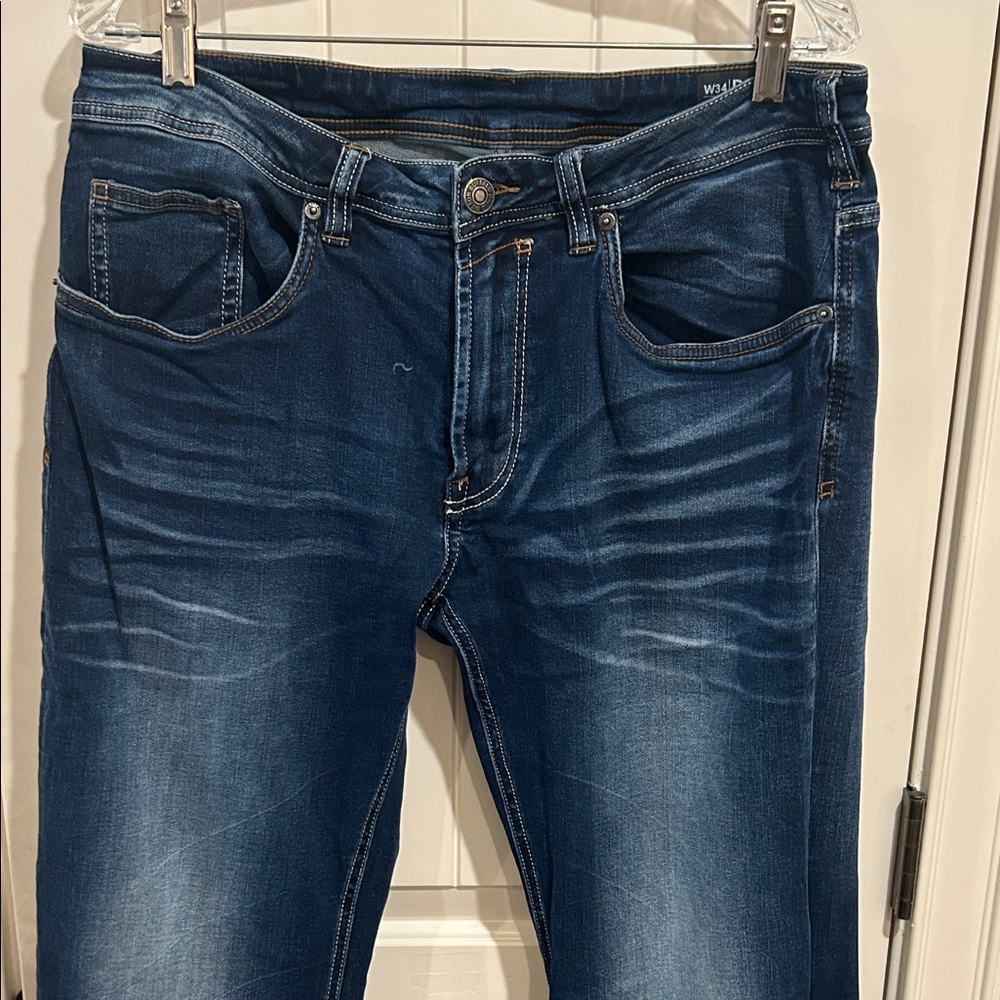 Buffalo Driven-X Relaxed Straight Stretch Men's Blue Jeans